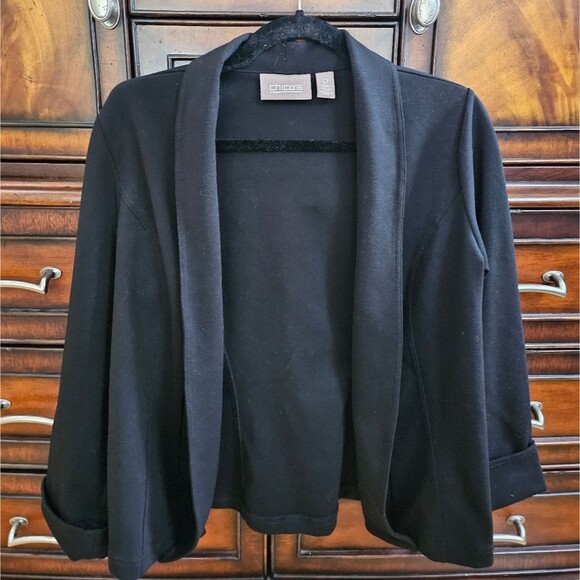 Chico's Women's Black Blazer/Jacket Size 0 (Small) - Picture 1 of 4